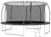 vidaXL Conjunto de trampolim redondo 460x80 cm 150 kg