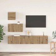 vidaXL Conjunto de móvel de TV 4 pcs carvalho artisiano