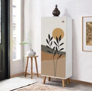 Armário de Sapatos Vegas – Branco – 50 cm x 135 cm x 38 cm