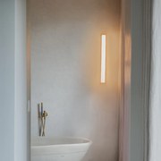 Aplique de parede para casa de banho em latão 62 cm com LED IP44 - Cascada Moderno