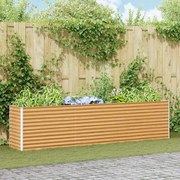 vidaXL Canteiro de jardim elevado 290 x 50 x 68 cm Aço Galvanizado