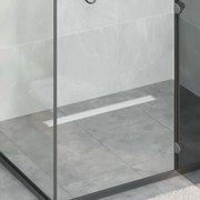 vidaXL Dreno de Chuveiro 2 em 1 Prateado 70 cm Aço Inoxidável 304