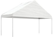 vidaXL Gazebo com telhado 5,88x2,23x3,75 m polietileno branco