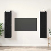 vidaXL Conjunto de móvel de TV 4 pcs Carvalho preto 30.5 x 30 x 60 cm