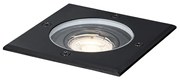 Projetores de exterior para o chão preto quadrado ajustável IP65 - Delux Moderno