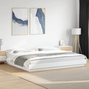 vidaXL Estrutura de cama 200x200 cm derivados de madeira branco