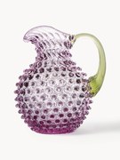 Jarro de vidro artesanal Hobnail, 2 L