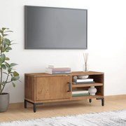 vidaXL Móvel de TV 90x30x40 cm pinho maciço castanho