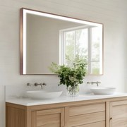 Espelho LED com moldura para casa de banho M2