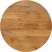 vidaXL Tampo de mesa redondo Ø70x2,5cm madeira de mangueira maciça
