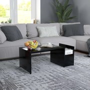 vidaXL Mesa de centro 90x45x35 cm derivados de madeira preto