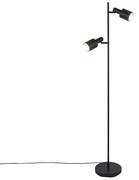 Candeeiro de pé inteligente preto com 2 A60 Wi-Fi - Stijn