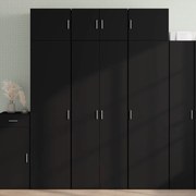 vidaXL Armário alto 70x42,5x185 cm derivados de madeira preto