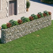 vidaXL Canteiro elevado/cesto gabião 540x50x100 cm ferro galvanizado