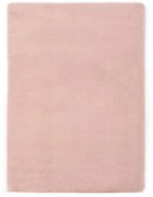 vidaXL Tapete em pele de coelho artificial 160x230 cm rosa velho