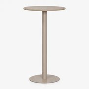Mesa Alta De Jardim Redonda Ø60 Cm Em Ferro Mizzi Moka Brown - Sklum