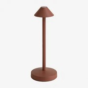 Lâmpada De Mesa Led Sem Fios Em Ferro Emilija Terracota - Sklum