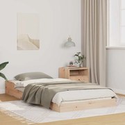 vidaXL Estrutura da Cama Castanho 80 x 200 cm Madeira de pinho maciça