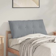 vidaXL Travesseiro para Costas Cinzento-claro 100 x 19 x 50 cm tecido