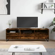 vidaXL Móvel de TV 150x30x44,5 cm derivados de madeira carvalho fumado
