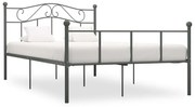 vidaXL Estrutura de cama 120x200 cm metal cinzento