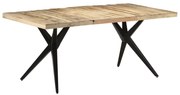 vidaXL Mesa de jantar 180x90x76 cm madeira de mangueira áspera