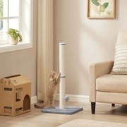 Arranhador para gatinhos e gatos adultos normais 40 x 40 x 85 cm cinzento