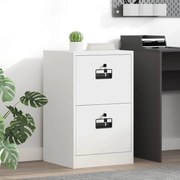 vidaXL Armário de Arquivo com gaveta Branco 44 x 50 x 106.5 cm