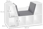 Estante com Prateleiras – Modelo Helsinki – 102x30x61 – Madeira – 6 Ní