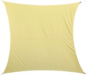 Outsunny Vela Sombra Retangular 3x4 m Proteção UV Poliéster Resistente Jardim Pátio Exteriores Durável Instalação Fácil Bege | Aosom Portugal