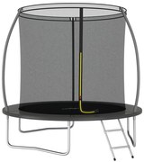 vidaXL Conjunto de trampolim redondo 244x55 cm 100 kg