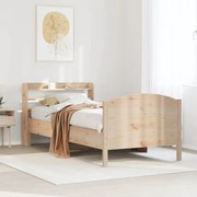 vidaXL Cama sem colchão 100x200 cm madeira de pinho maciça