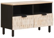 vidaXL Gabinete para TV Acabamento em Wash Branco 70 x 33,5 x 46 cm