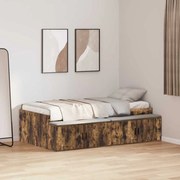 vidaXL Estrutura de Cama Carvalho Fumado 90x200 cm