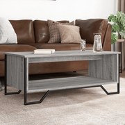 Mesa de centro 100x51x40cm derivados de madeira cinzento sonoma