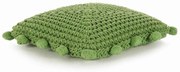 vidaXL Almofada de Lançar Cestaria Verde 50 x 50 cm Algodão