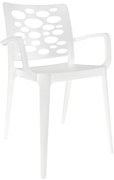 Cadeira Venus Branco c/braços - Pack com 40 cadeiras