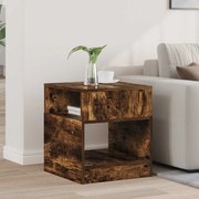 vidaXL Mesa de apoio Carvalho Defumado 40,5 x 40 x 45 cm