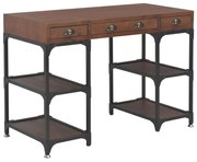 vidaXL Secretária com 3 gavetas 110x50x78 cm madeira de abeto maciça