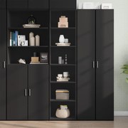 vidaXL Armário alto 45x41x185 cm derivados de madeira preto