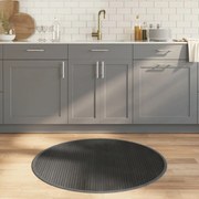 vidaXL Tapete redondo 100 cm bambu cinzento