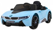 Carro elétrico para Crianças 12V BMW I8 LIFT Rodas de EVA, Assento de couro Azul