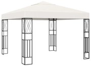 Gazebo 3x3 m tecido creme