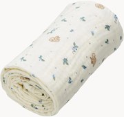Manta para bebé em algodão orgânico Blueberries