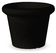 Vaso de flores colorido redondo Polietileno CASA, JARDIM, RESTAURANTE, BAR RUSTIC PINK 75 (ø75 x 59cm) - Preto