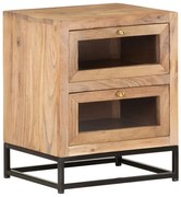 vidaXL Mesa de cabeceira 40x30x50 cm madeira de acácia maciça
