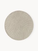 Tapete redondo de lã artesanal Aaron