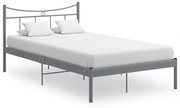 vidaXL Estrutura de cama 120x200 cm metal cinzento