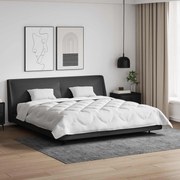 vidaXL Edredão com travesseiro 3 pcs Branco Microfibra