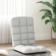 vidaXL Colchão dobrável 71x51x62 cm tecido cinzento nublado